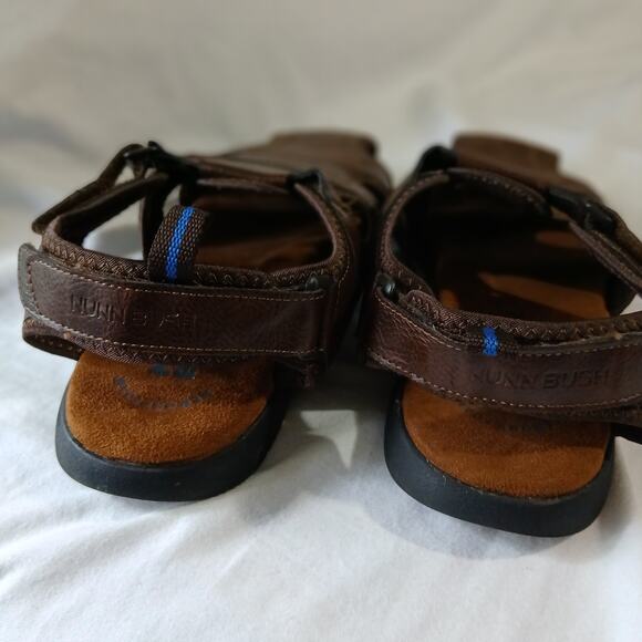 NUNN BUSH 12 WIDE Rio Grande Closed Toe Fisherman Men's casual sandal brown - Picture 7 of 12